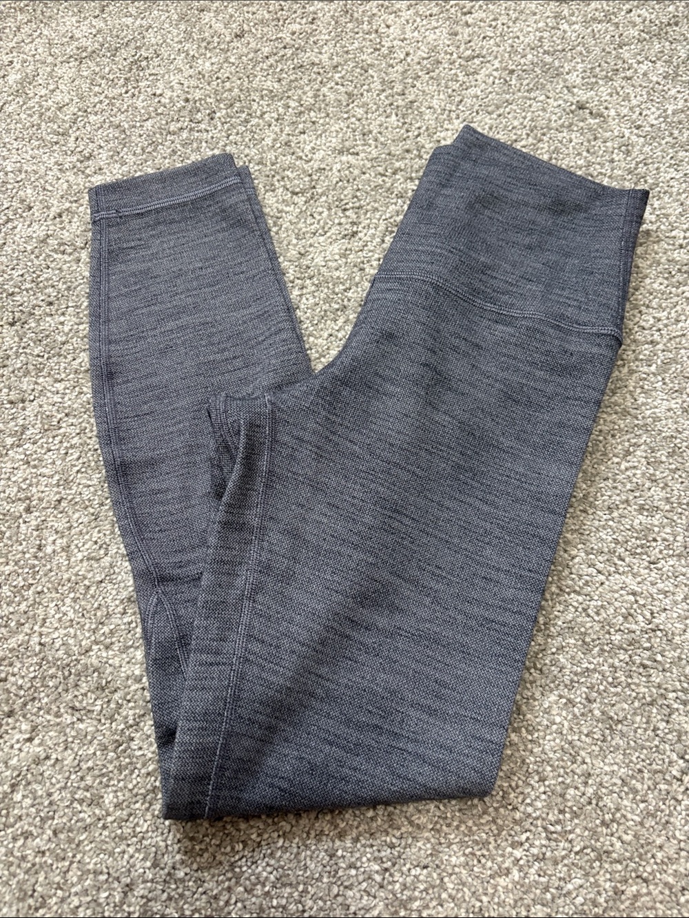 Lululemon Align Pant II 25" In Mini Heathered Herringbone Heathered Black